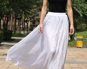 Khaki Chiffon skirt Maxi Skirt Long Skirt Maxi Dress Silk