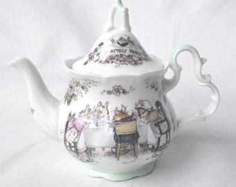 Royal Doulton Brambly Hedge miniature tea service teapot 1985 - boxed