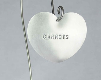 Carrots -  Vegetable Garden Marker, Stainless Steel.