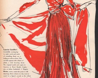 Fashion photo/illustration, Vogue or Harpers Bazaar, 9x12 in - fash425