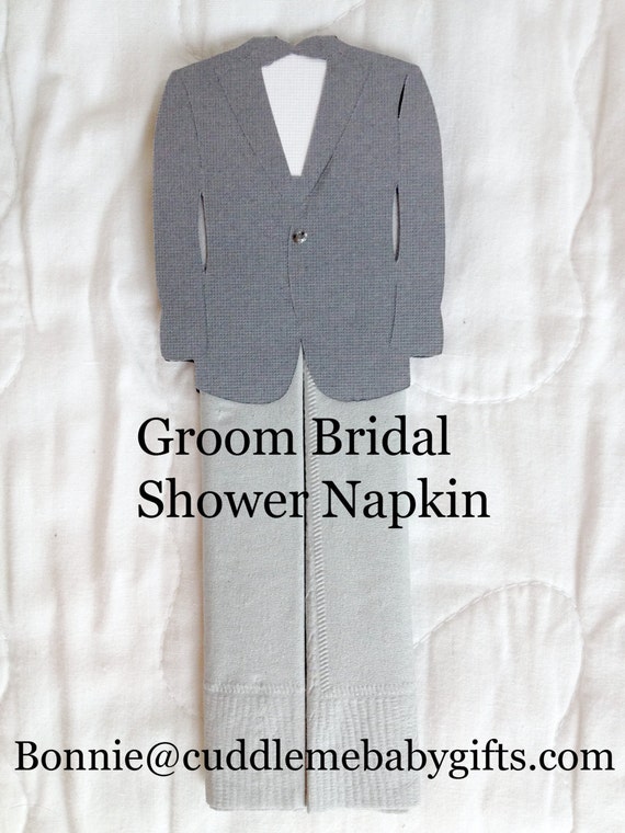 Bridal Shower Wedding Bride Groom Bridal Shower Napkins Tux
