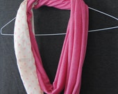 Pink Jersey Infinity Scarf