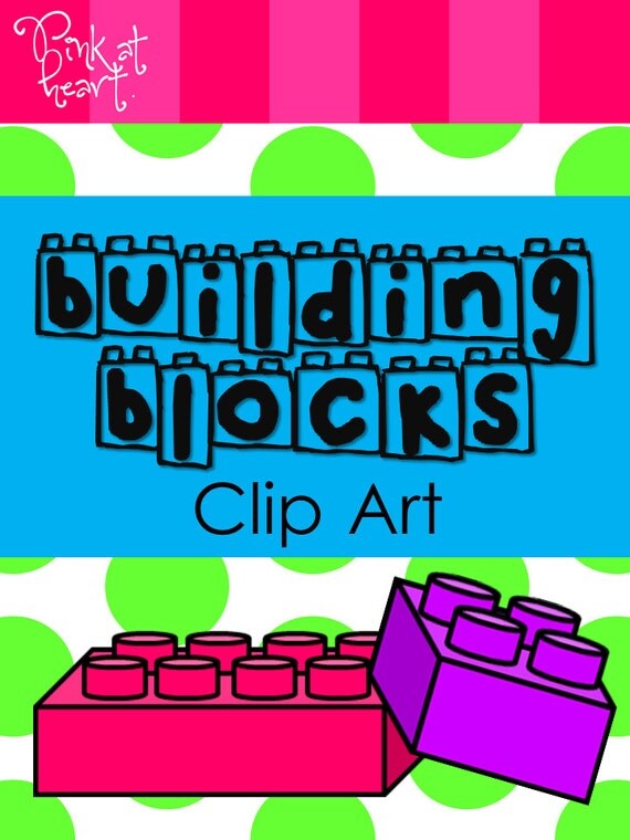 Building Blocks Clip Art by PinkatHeart on Etsy