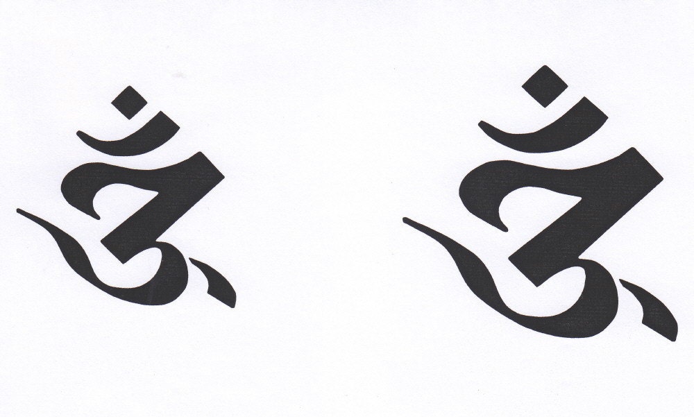 om symbol mylar stencil om yoga stencil sanskrit ohm