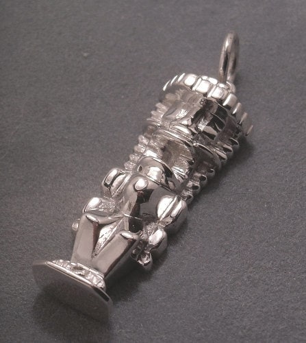 Tiki pendant sterling silver