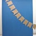 Rustic 6ft. Petite Flags Garland *** Rustic Wedding Garland, Neutral Nursery, Shabby Chic Decor ***