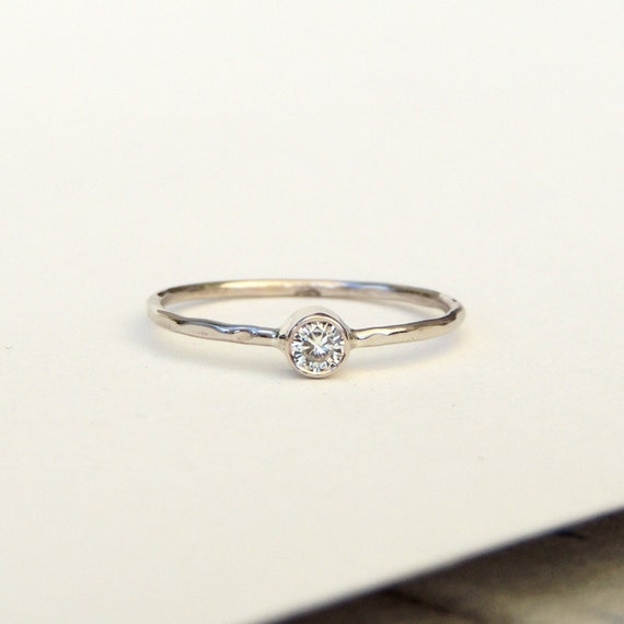 Dainty Delicate Gold Engagement Ring By Thesilmarillion On Etsy