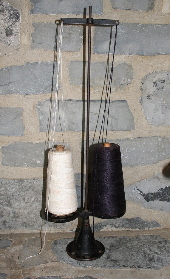 Vintage Industrial Double Thread Holder Department Store