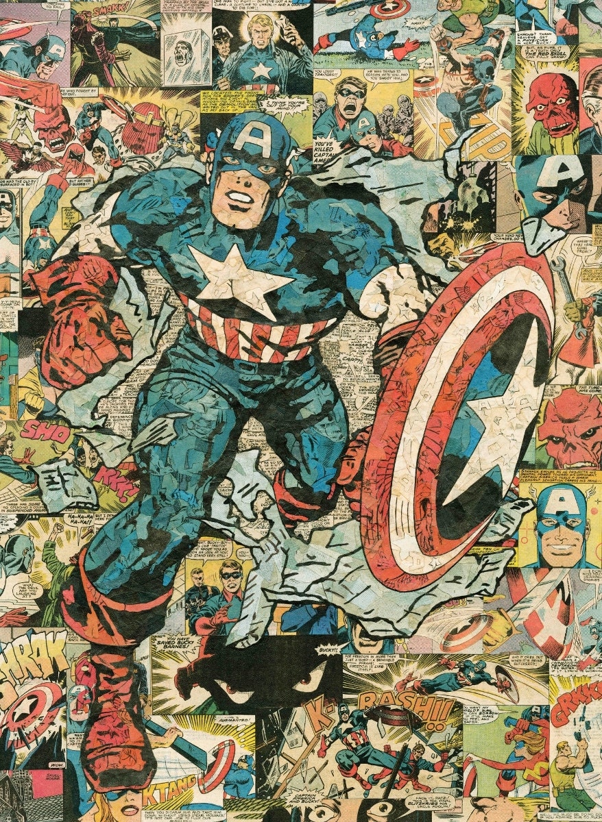 Captain America Giclee Print