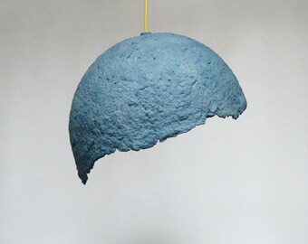 Modern Pendant Light Modern Hanging Lamp Pendant Lighting Modern Pendant Lamp Industrial Lamp Paper Lamp Shade Paper Mache Lamp Globe Azul