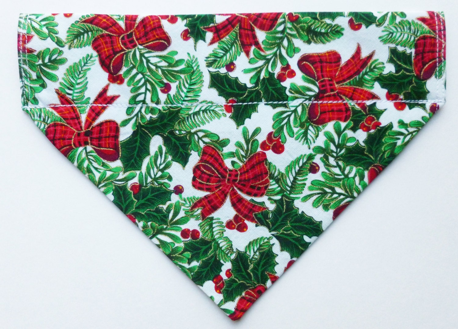 sale christmas bows and holly dog bandana slides over the sale christmas bows and holly dog bandana slides over the
