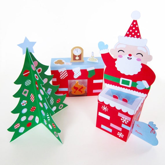 Cozy Christmas Paper Craft Decorations by FantasticToys on Etsy Cozy Christmas Paper Craft Decorations by FantasticToys on Etsy