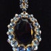 Vintage 1950s Sapphire Necklace Statement 2012199