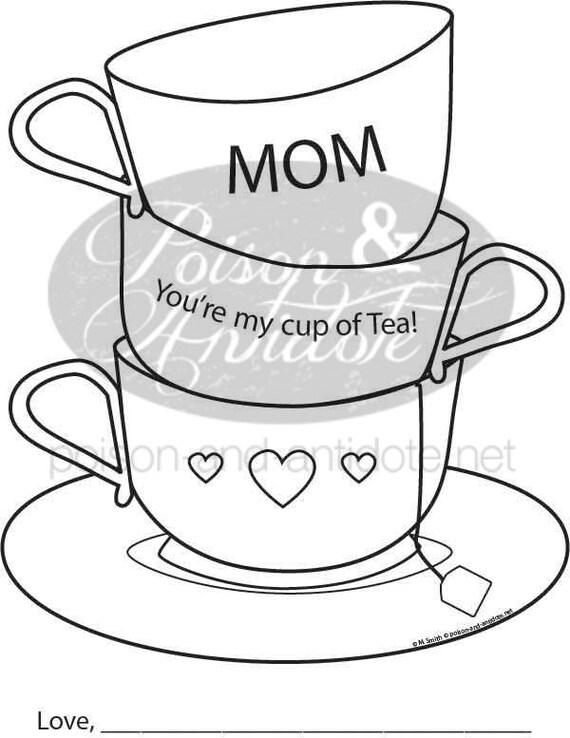 Items similar to Mother's Day Craft Activities "You're my Cup of Tea