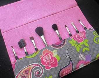 Makeup brush roll, makeup brush holder, Crochet hook organizer ...