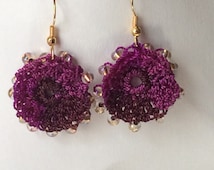 Popular items for bead crochet earring on Etsy