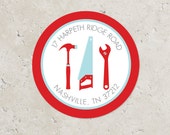 Tools Stickers . for Return address, Favors, Treat Bags and Envelope Seals Il_170x135