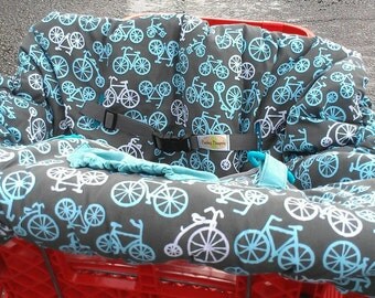 Bicycles Reversible Shopping Cart Cover - Fits ALL Carts