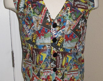 Marvel Super Hero prints men's vests in 10 sizes XS to 5X