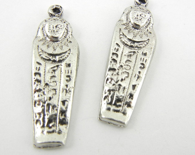 Pair of Pewter Mummy Charms