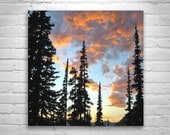Northwest Art, Washington State, Pacific Northwest Art, Cascades Mountains, Forest Landscape Photograph, Sunset, Silhouette Art, Woodlands Northwest Art, Washington State, Pacific Northwest Art, Cascades Mountains, Forest Landscape Photograph, Sunset, Silhouette Art, Woodlands