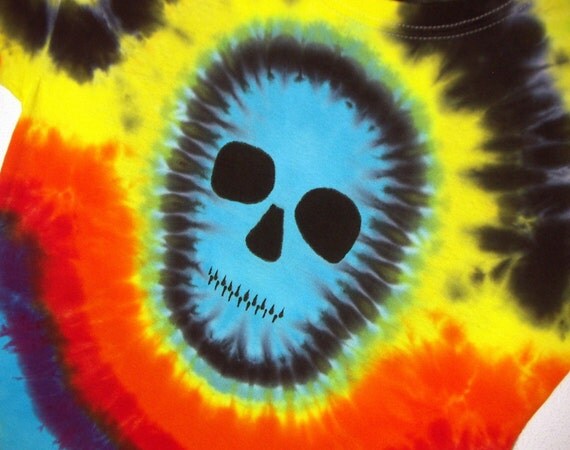 how to make a skull tie dye shirt