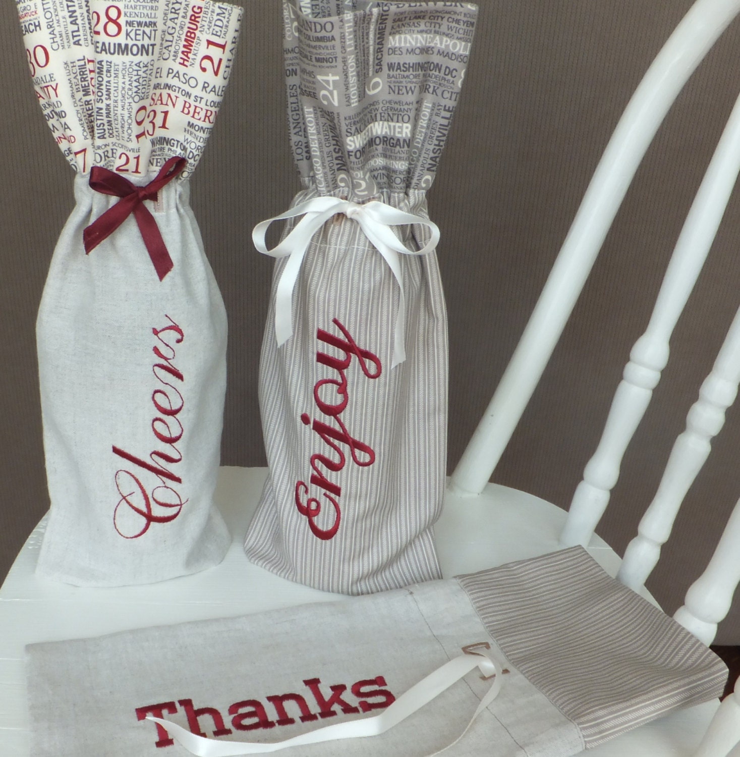 In the Hoop Wine Bottle Bag Machine Embroidery Designs 516sbd