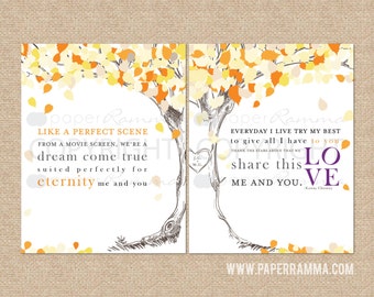 Lyrics / Kenny Chesney "Me and You" Personalized Keepsake // wedding / anniversary // Canvas or Art Print Set // W-L15-2PS HH4