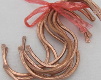 Copper "S" Hooks. 8 Pot Rack Hooks. Copper Kitchen Hooks. Cookware Hooks. Display Hooks. Set of 8.