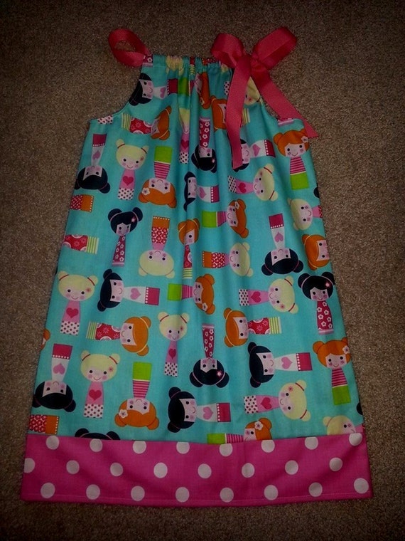 Items similar to Sale ADORABLE Dolls Pillowcase Dress Any Size 12m 18m