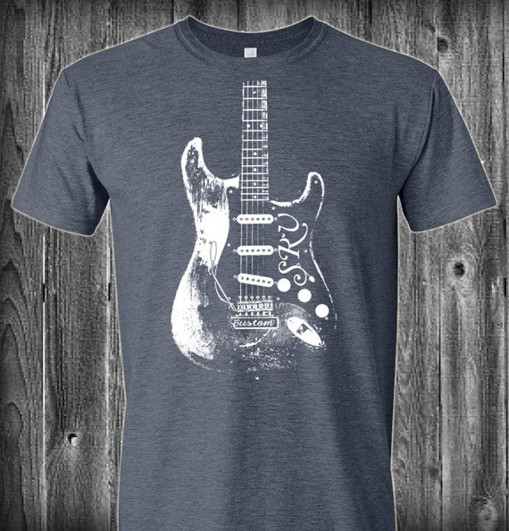 Stevie Ray Vaughan SRV Guitar T Shirt by LuckyArmadillo on Etsy