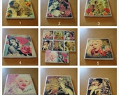 Marilyn Inspired Photo Coaster Set You Pick 4