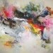 sale////original Abstract painting Art Pink yellow green Original painting contemporary landscape modern acrylic blooming art
