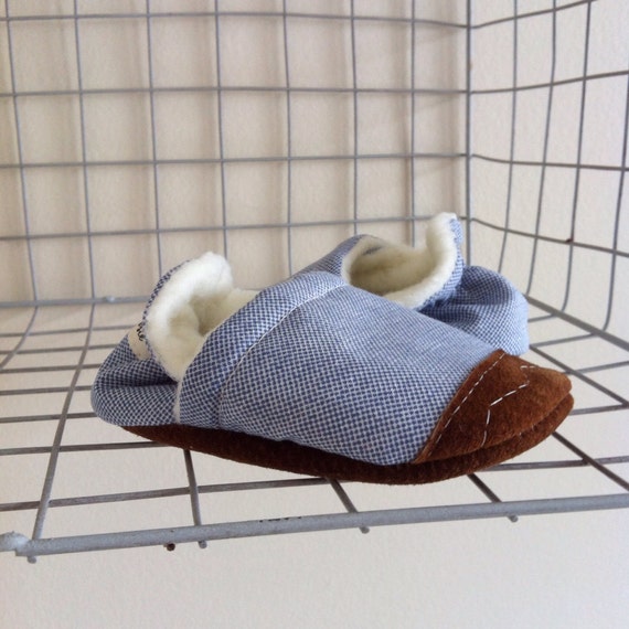 Soft Soled Baby Shoes - Blues 