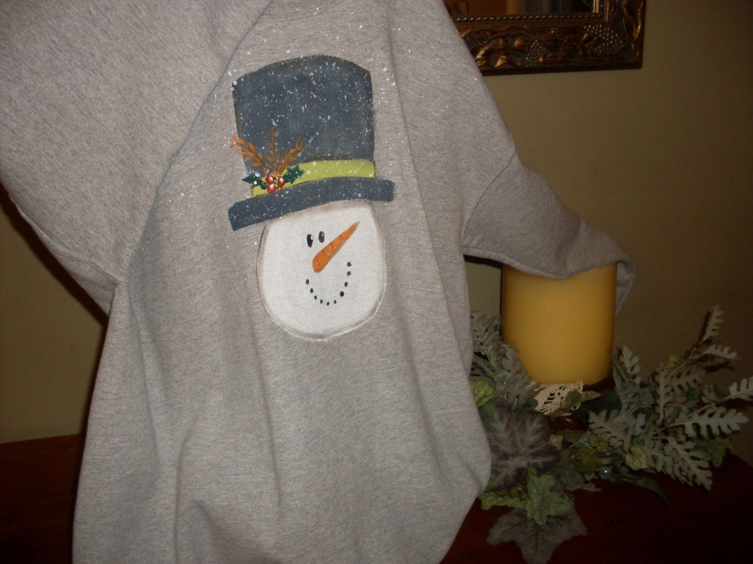 snowman sweat shirt