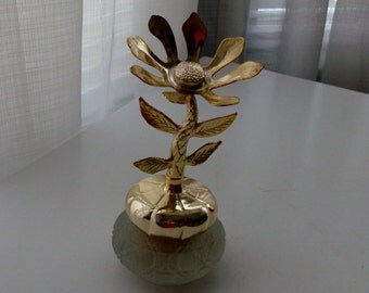 Keepsake Decanter with Bird of Paradise cream Sachet by Avon