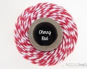 SALE - Cherry Red Bakers Twine by Timeless Twine - 1 Spool (160 Yards)