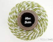 SALE - Olive Green  Bakers Twine by Timeless Twine - Goes GREAT with Stampin Up Old Olive
