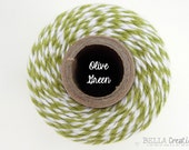 SALE - Olive Green  Bakers Twine by Timeless Twine - Goes GREAT with Stampin Up Old Olive