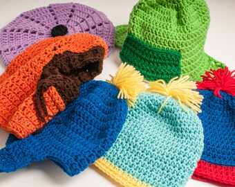 South Park Hat Inspired, Stan, Cartman, Kyle, Kenny, Wendy, Craig, Made to Order, Comedy Central