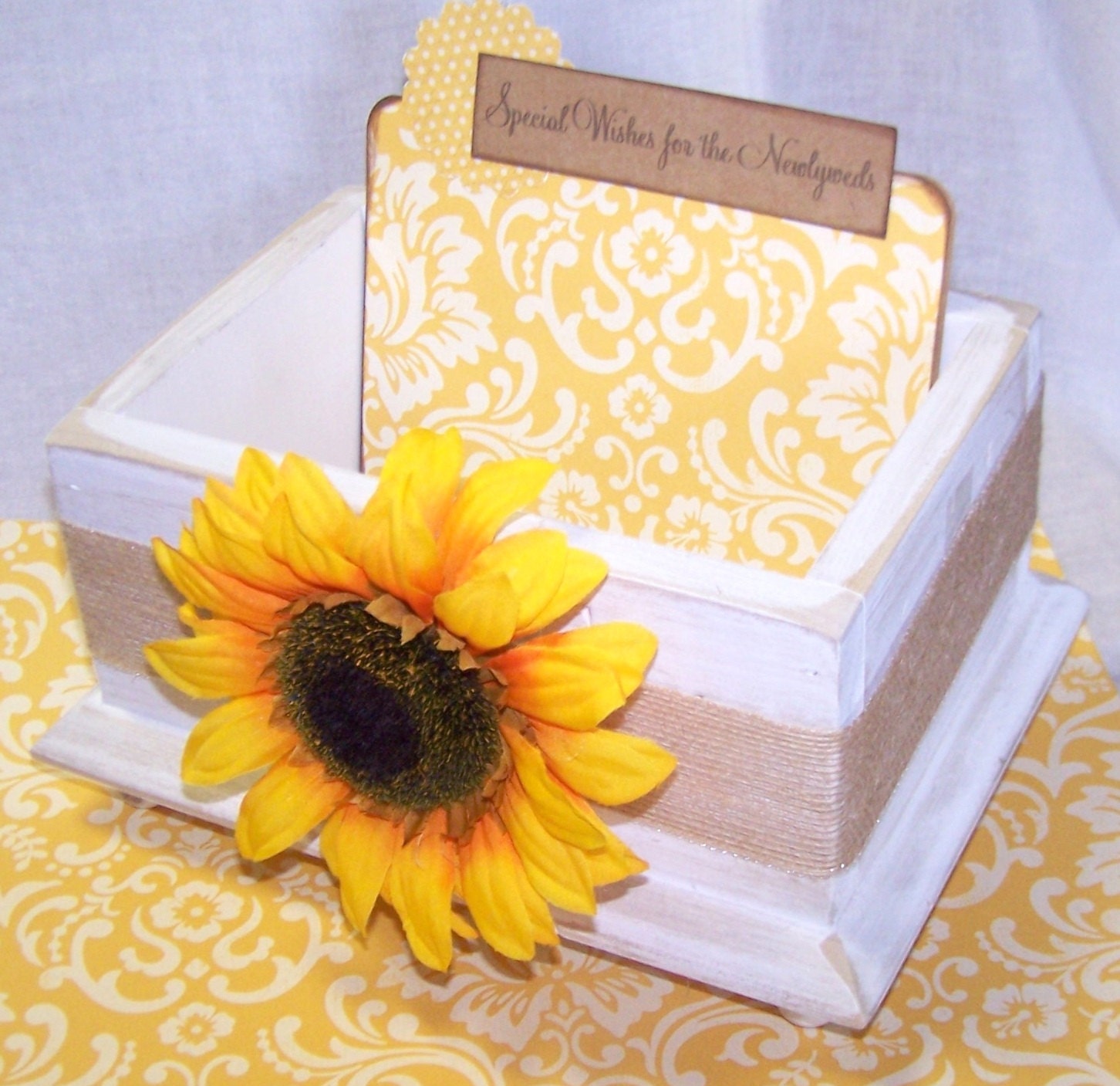 Wedding Guest Book Box Advice Box Guest Book Distressed