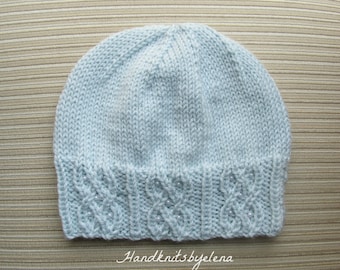 Instant Download 223 Knitting Pattern Hat With Garter Stitch