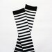 Black and White Striped Baby Leg Warmers FREE SHIPPING