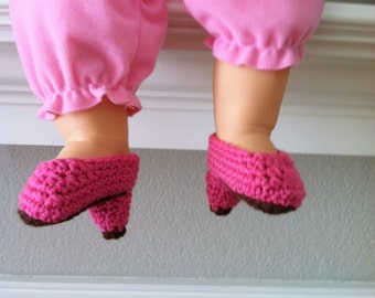 Crochet High Heel Shoe Baby Booties Doll Shoes Size 0-6 Mos Made to ...