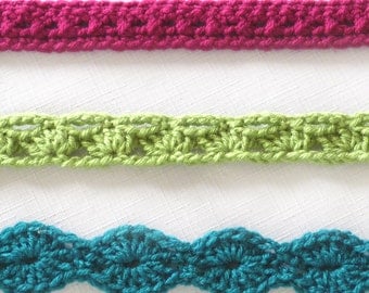 Accent Belts - PDF Crochet Pattern - Instant Download