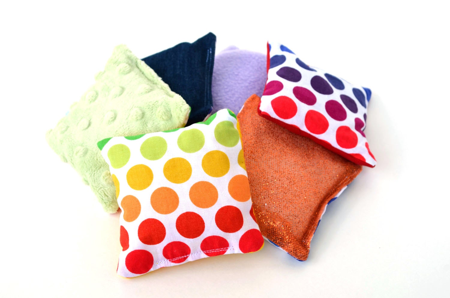 Rainbow Bean Bags Childrens Toy by BrightLifeToys on Etsy