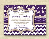 Plum and Khaki Seashore Bridal Shower Invitation - PRINTABLE INVITATION DESIGN Il_170x135