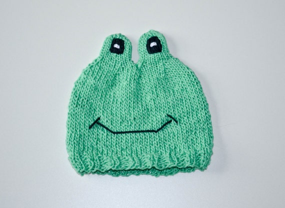 Items similar to Knit Frog Baby Hat Pattern on Etsy