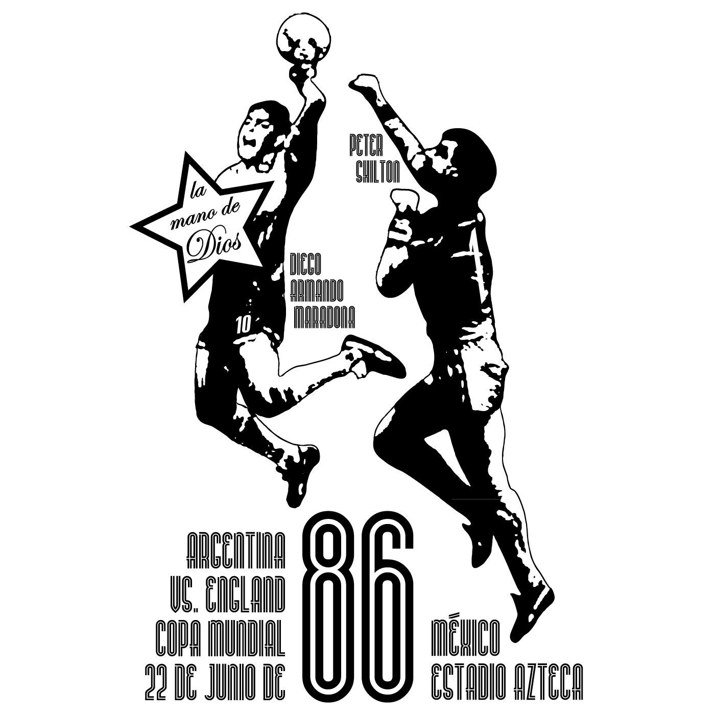 Diego Armando Maradona la mano de dios tshirt