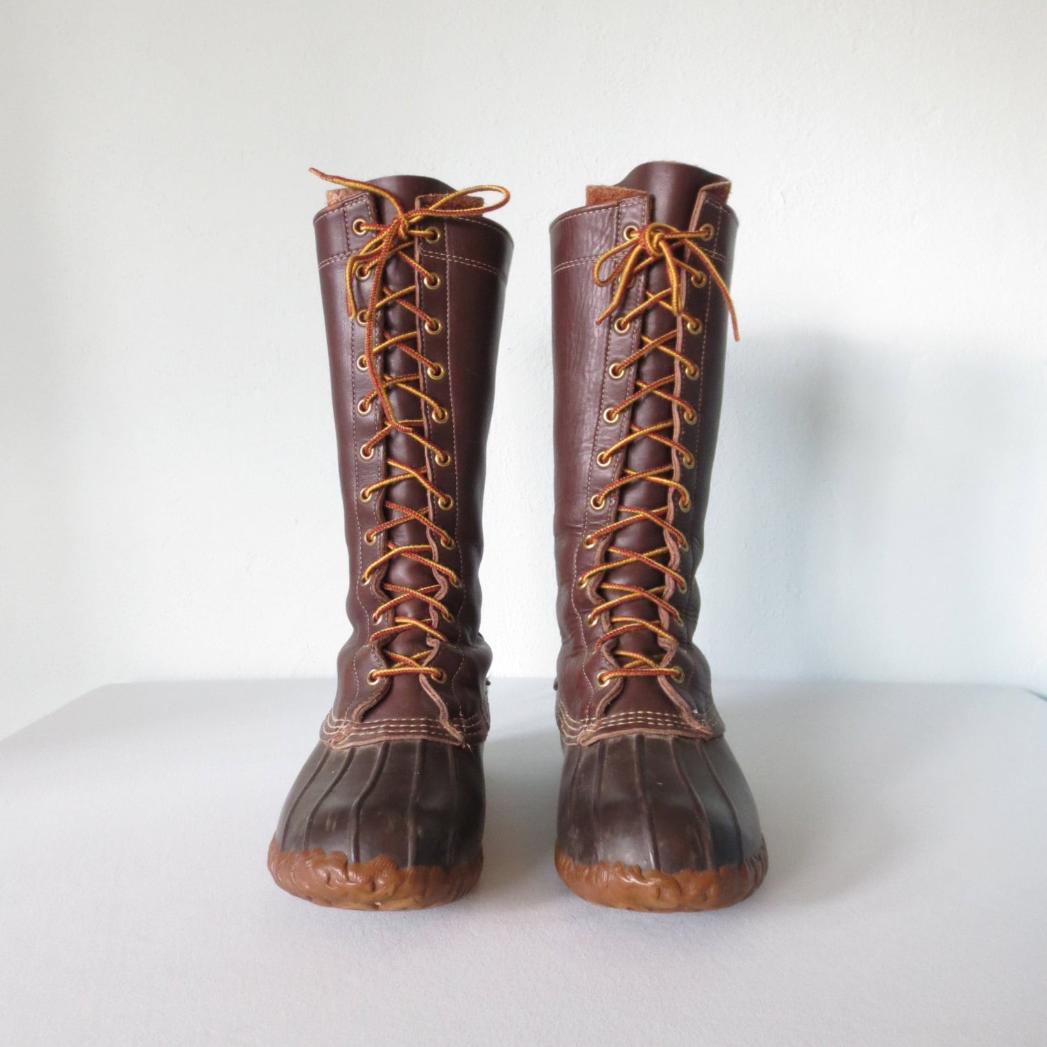 Vintage Field Boots // Tall Leather Hunting Boot // Rugged